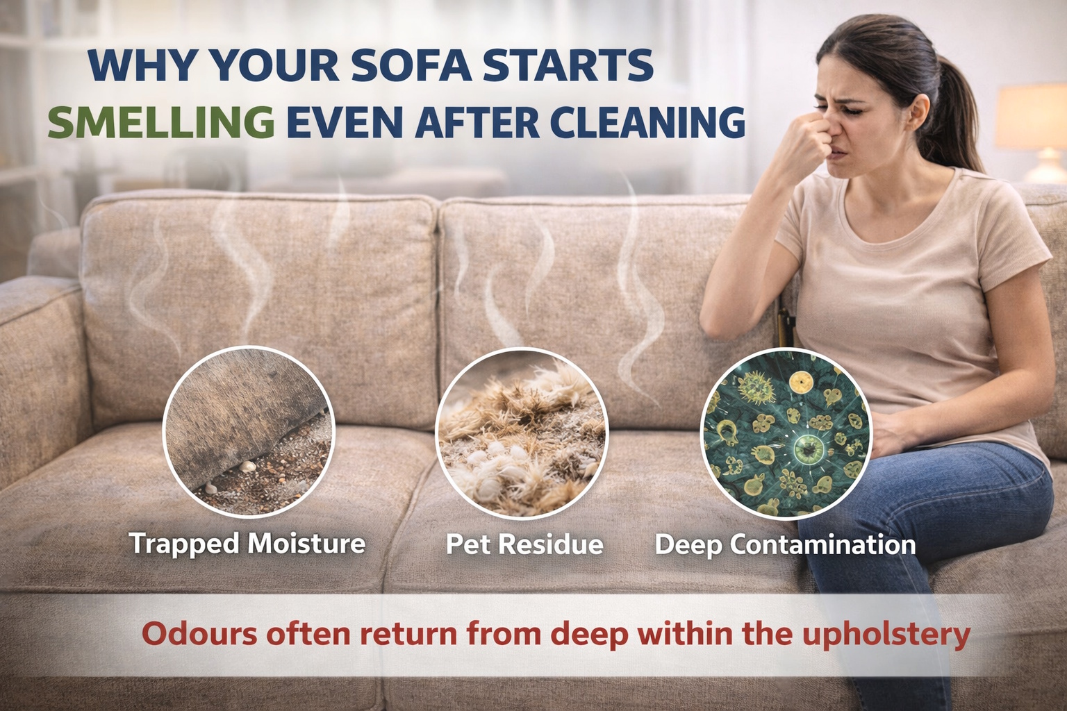 Why Your Sofa Starts Smelling Even After Cleaning